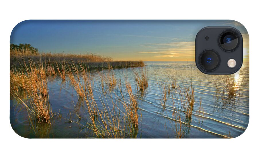 Tim Fitzharris iPhone 13 Case featuring the photograph Lake Pontchartrain At Sunset Louisiana by Tim Fitzharris