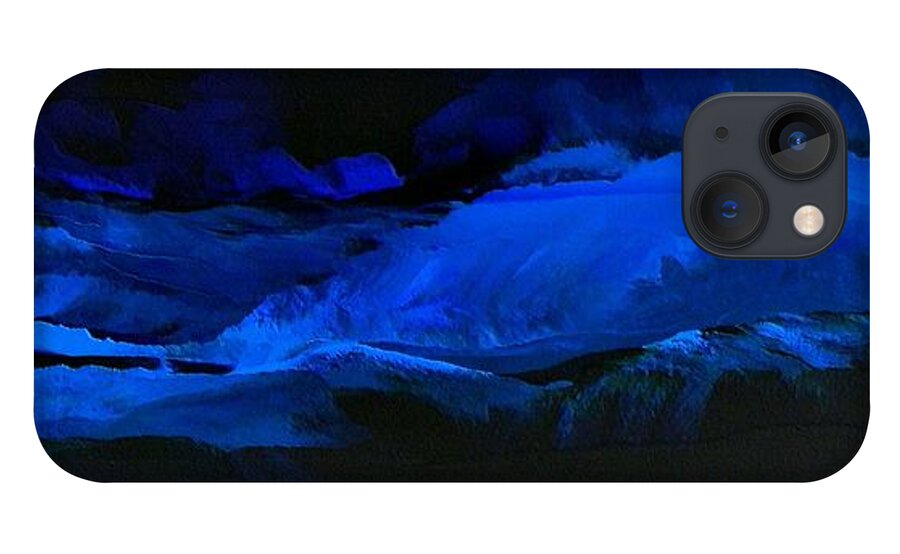 Night iPhone 13 Case featuring the painting Late Night High Tide by Linda Bailey