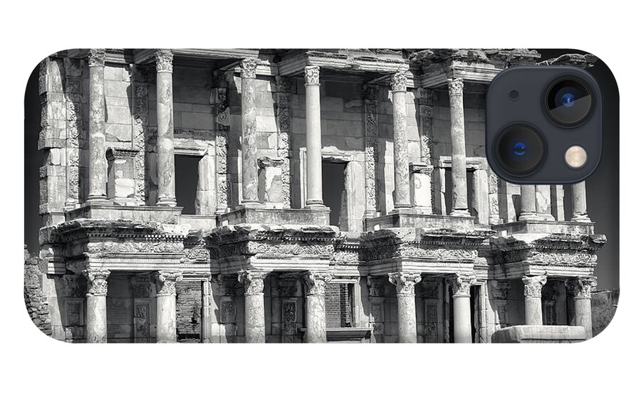 Library iPhone 13 Case featuring the photograph Library of Celsus Ruins at Ephesus by Brad Brizek