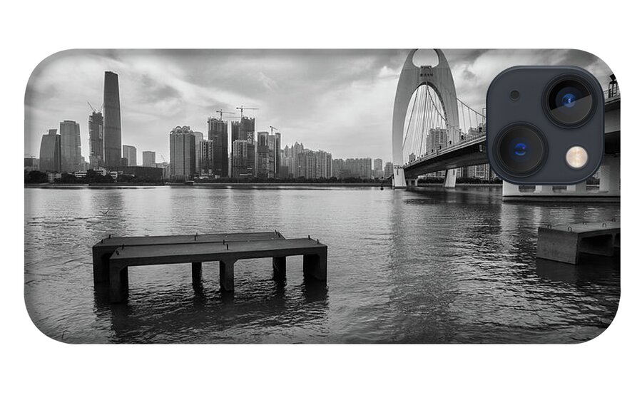 Tranquility iPhone 13 Case featuring the photograph Liede Bridge by J.mao