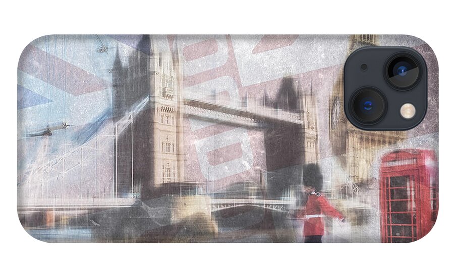 Great Britain iPhone 13 Case featuring the photograph London blue by Hannes Cmarits