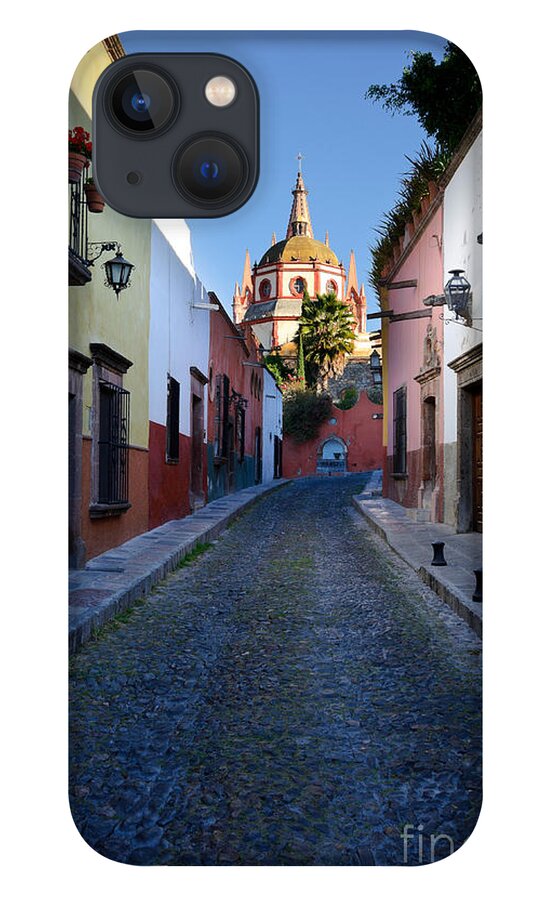 Travel iPhone 13 Case featuring the photograph Looking Down Aldama Street, Mexico by John Shaw