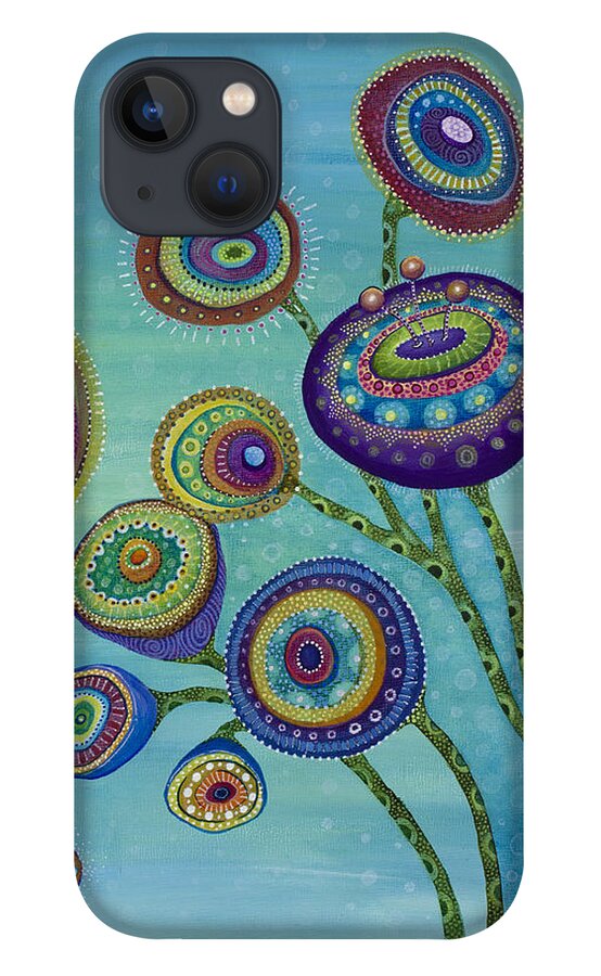 Flower iPhone 13 Case featuring the painting Love and Light by Tanielle Childers