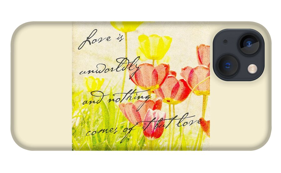 Love Words iPhone 13 Case featuring the digital art Love Words by Kae Cheatham
