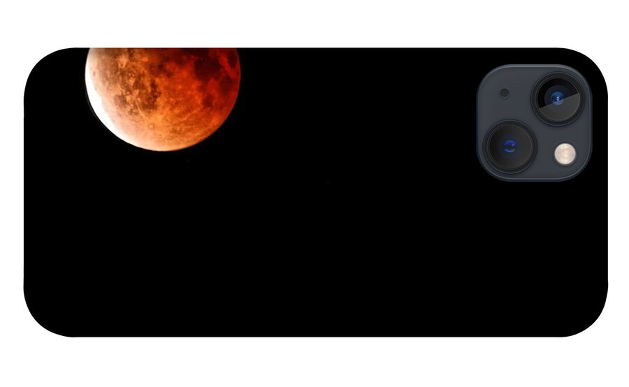 Moon iPhone 13 Case featuring the photograph Lunar Eclipse April 15 2014 by Lucy VanSwearingen