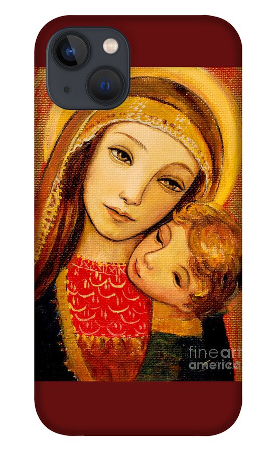 Mother iPhone 13 Case featuring the painting Madonna and Child by Shijun Munns