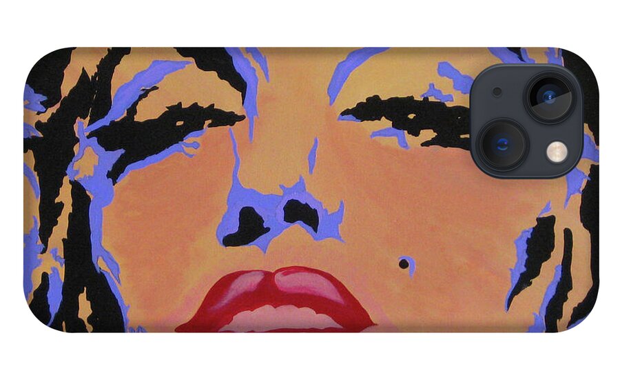  iPhone 13 Case featuring the painting Marilyn Monroe-Sultry by Bill Manson