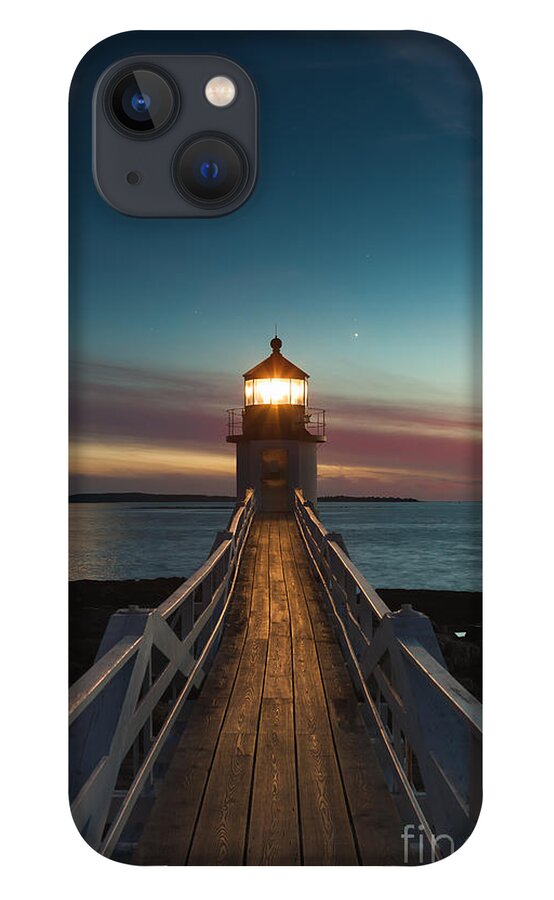 Clarence Holmes iPhone 13 Case featuring the photograph Marshall Point Light at Twilight I by Clarence Holmes