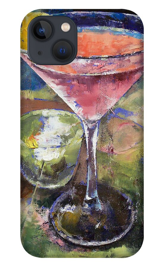 Oil Paintings iPhone 13 Case featuring the painting Martini by Michael Creese