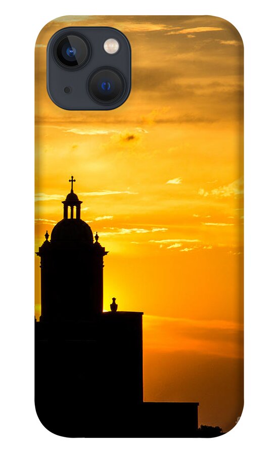 Fountain Square iPhone 13 Case featuring the photograph Meditative Sunset by Sophie Doell