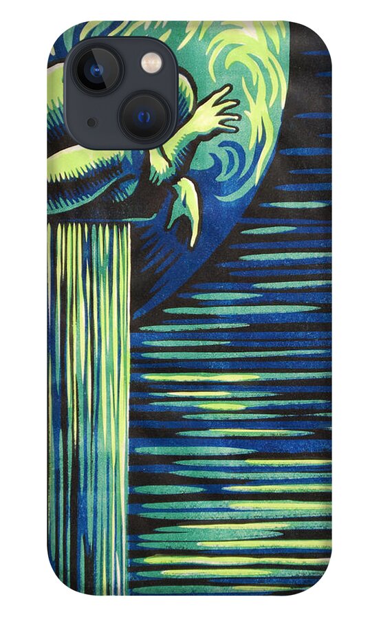 Man iPhone 13 Case featuring the painting Melancholy by Glenn Pollard