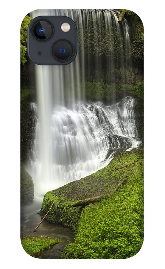 Canon iPhone 13 Case featuring the photograph Middle North Falls by Jon Ares