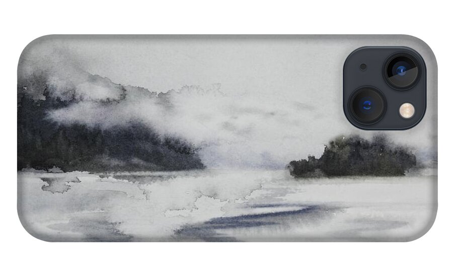 Mist iPhone 13 Case featuring the painting Mist and Fog by Heather Gallup