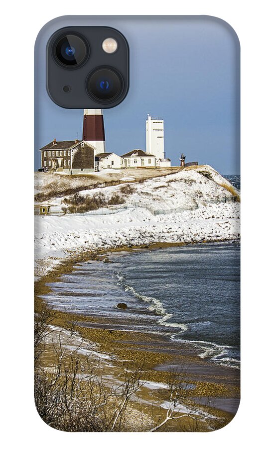 Montauk Point Lighthouse iPhone 13 Case featuring the photograph Montauk Snow by Robert Seifert