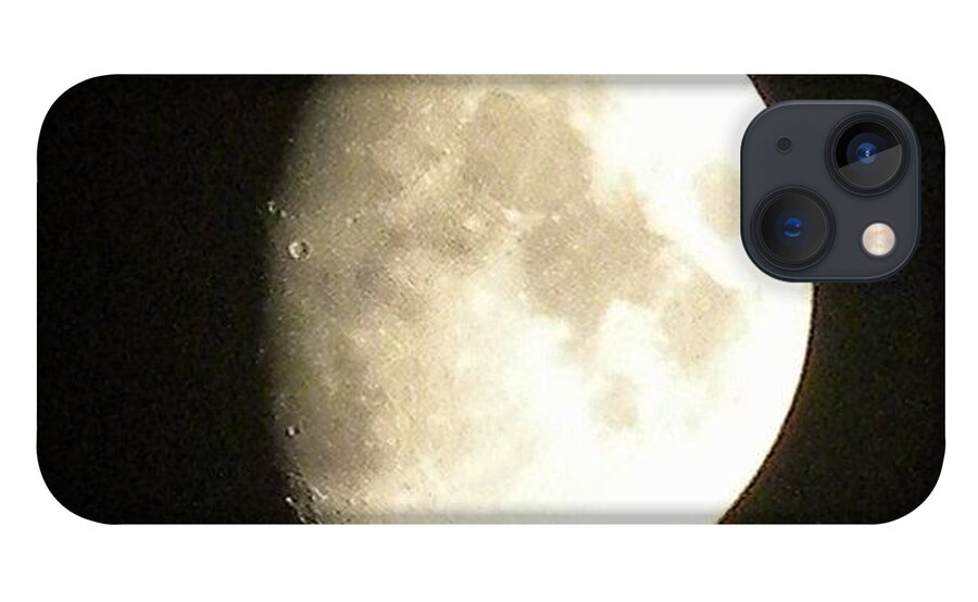 Postcard iPhone 13 Case featuring the digital art Moon Lit Night by Matthew Seufer