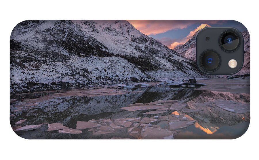 Colin Monteath iPhone 13 Case featuring the photograph Mount Cook And Mueller Lake In Mount by Colin Monteath