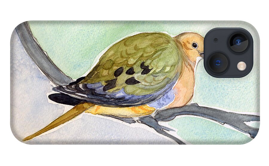 Mourning Dove iPhone 13 Case featuring the painting Mourning Dove by Katherine Miller