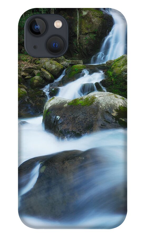 Great Smoky Mountains iPhone 13 Case featuring the photograph Mouse Creek Falls in Colour by Photography By Sai