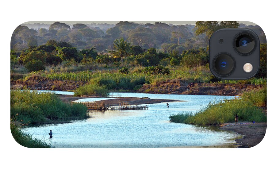 Tranquility iPhone 13 Case featuring the photograph Mozambique, Evening On The Meluli River by John Seaton Callahan