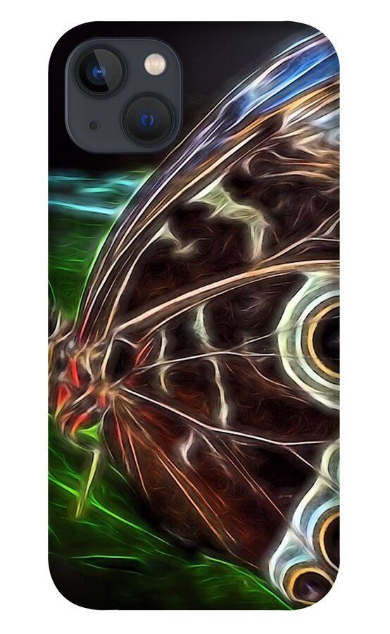 Impression iPhone 13 Case featuring the painting Mystic Butterfly by Jon Volden