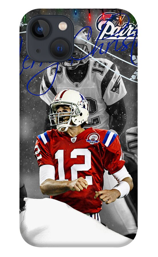 Patriots iPhone 13 Case featuring the photograph New England Patriots Christmas Card by Joe Hamilton
