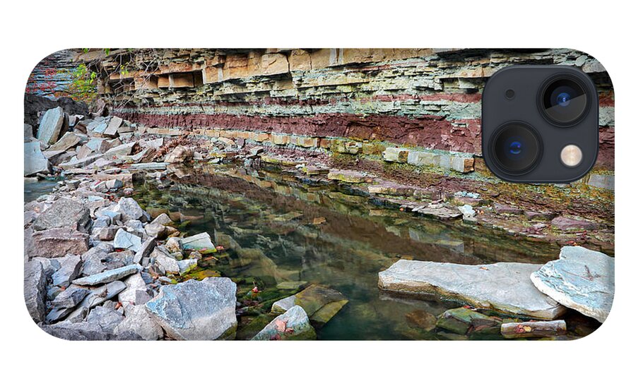 Rocks iPhone 13 Case featuring the photograph Niagara Escarpment Rocks by Charline Xia