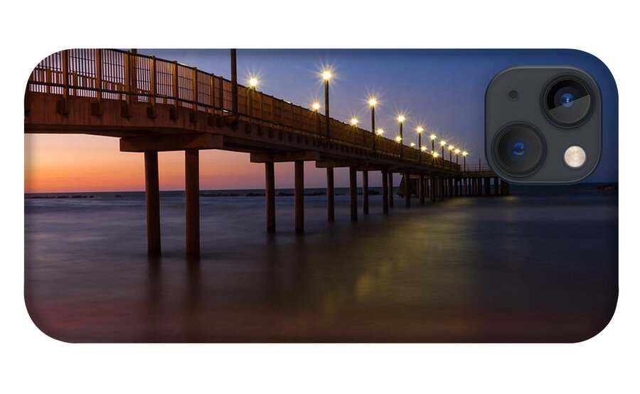 Sea iPhone 13 Case featuring the photograph Night time Sea by AM FineArtPrints
