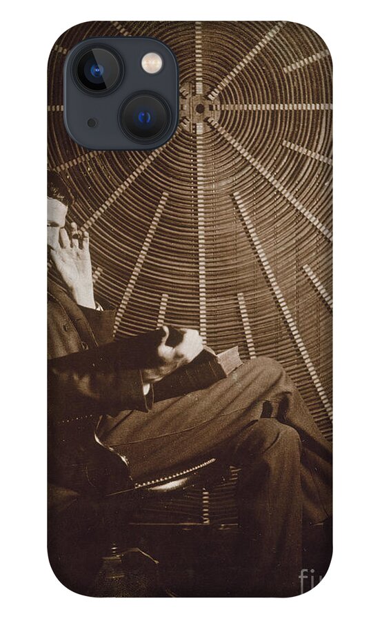 1895 iPhone 13 Case featuring the photograph Nikola Tesla by Granger