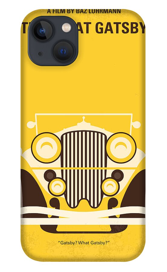 The iPhone 13 Case featuring the digital art No206 My The Great Gatsby minimal movie poster by Chungkong Art