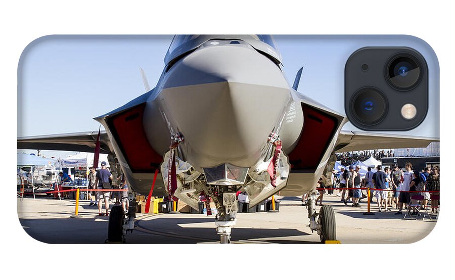 Aviation iPhone 13 Case featuring the photograph Nose to Nose with an F-35 by Jim Moss
