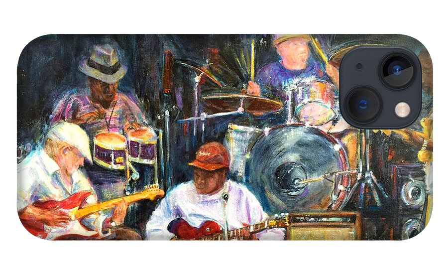 Prints iPhone 13 Case featuring the painting Nyc Blues by Jack Diamond