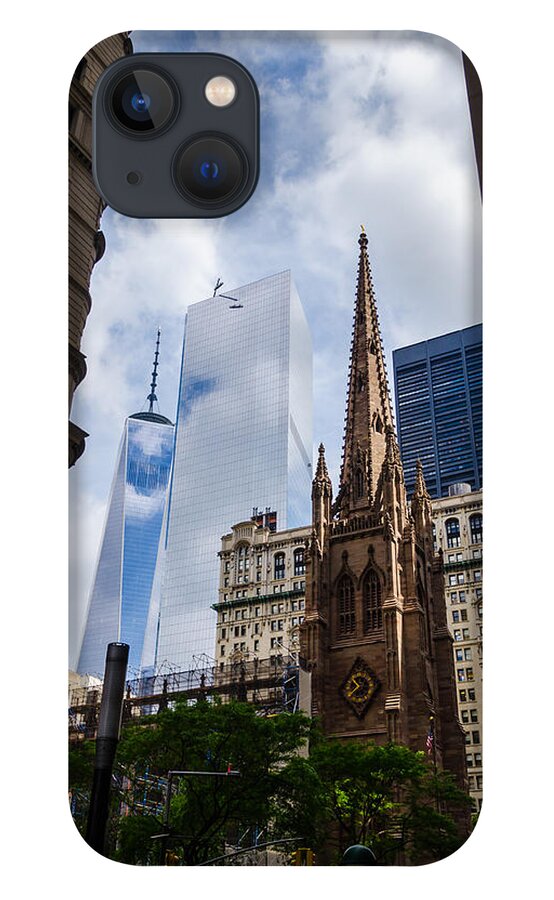 Freedom Tower iPhone 13 Case featuring the photograph Old and New by Frank Mari