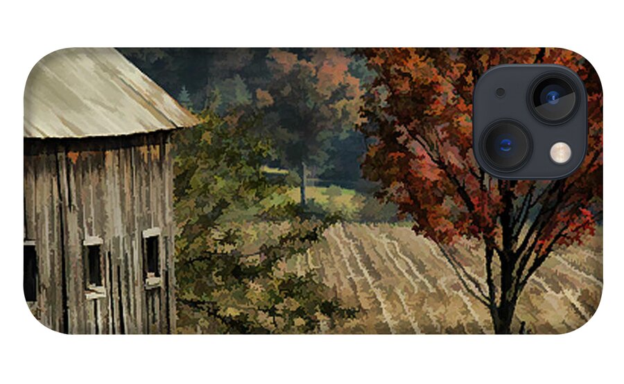 Vermont iPhone 13 Case featuring the photograph Old Barn and Field by Kathleen Gauthier