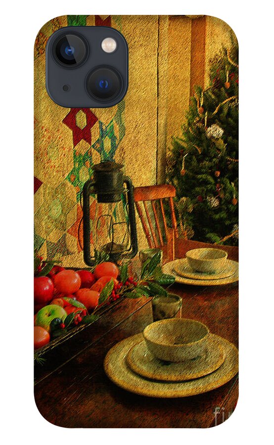 Textures iPhone 13 Case featuring the photograph Old Fashion Christmas At Atalaya by Kathy Baccari