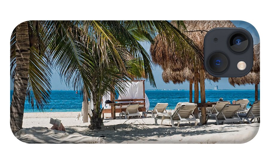 Isla Mujeres Mexico Beach iPhone 13 Case featuring the photograph White Sandy Beach in Isla Mujeres by Ginger Wakem