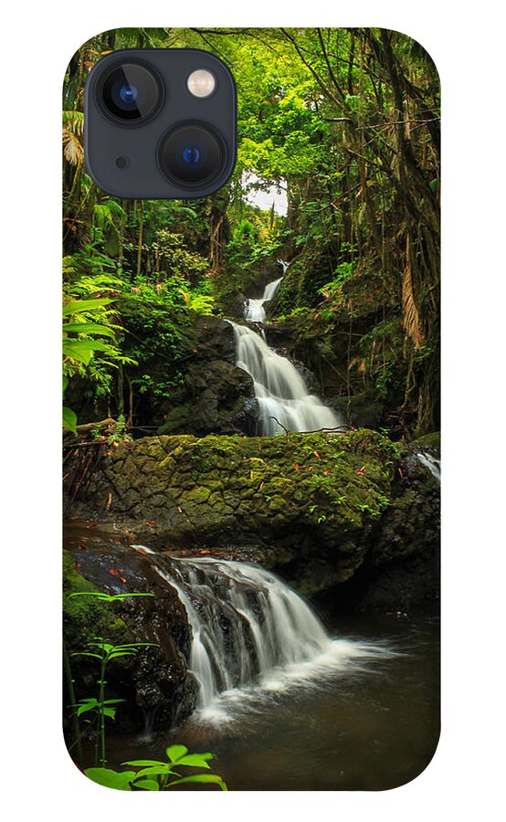 Waterfall iPhone 13 Case featuring the photograph Onomea Falls by James Eddy