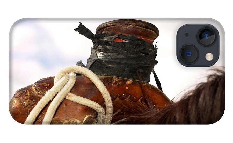 Western Art iPhone 13 Case featuring the photograph Open Range Saddle by Amanda Smith