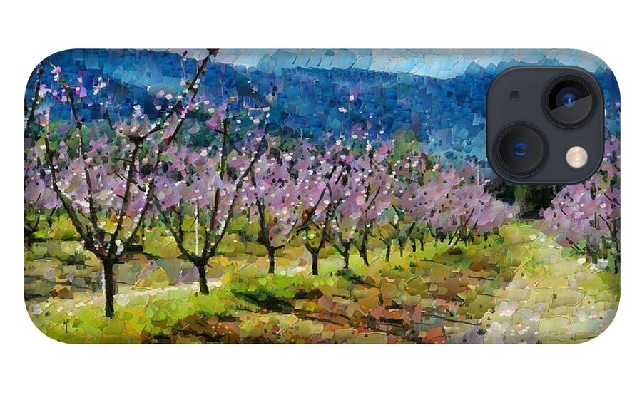 Orchard iPhone 13 Case featuring the digital art Orchard views by Fran Woods