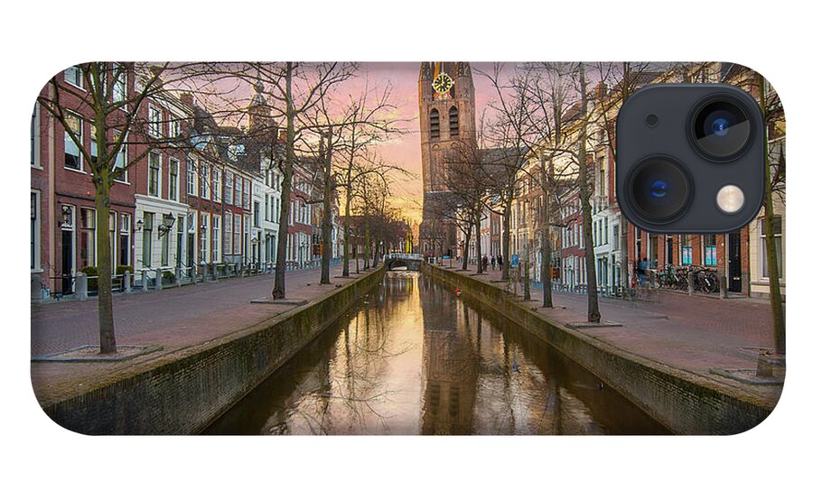 Tranquility iPhone 13 Case featuring the photograph Oude Kerk, Delft by Meleah Reardon Photography