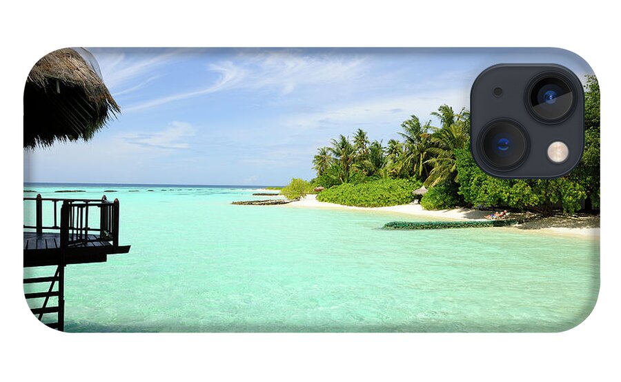 Seascape iPhone 13 Case featuring the photograph Outlook On A Maldives Island by Wolfgang steiner
