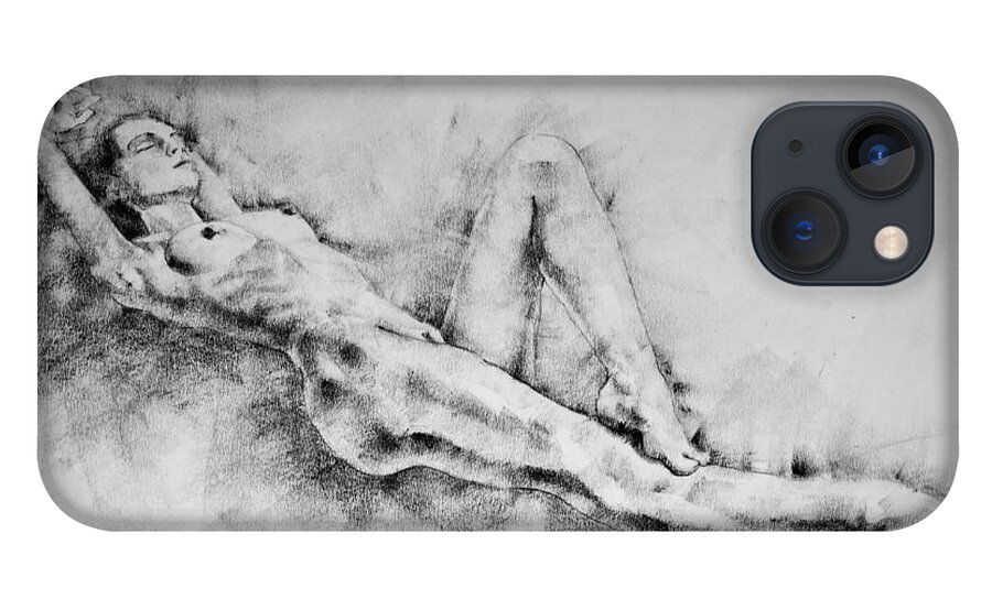 Erotic iPhone 13 Case featuring the drawing Page 15 by Dimitar Hristov