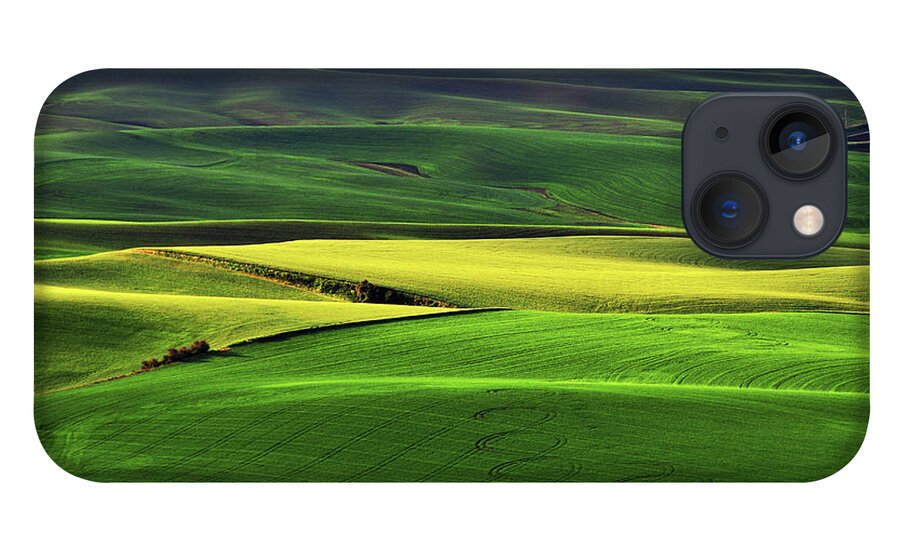 Tranquility iPhone 13 Case featuring the photograph Palouse Farm Country by Mitch Diamond