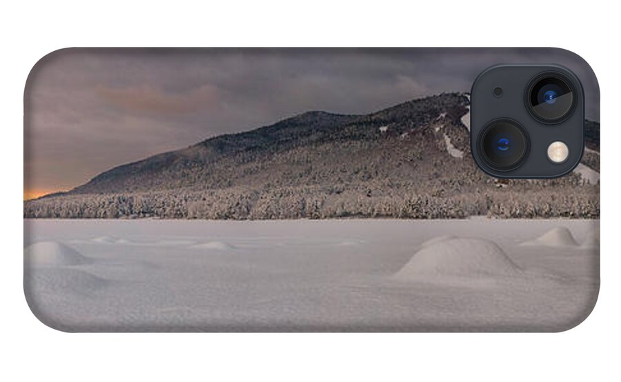 Moose Pond iPhone 13 Case featuring the photograph Panoramic of Shawnee Peak and Moose Pond by Darylann Leonard Photography