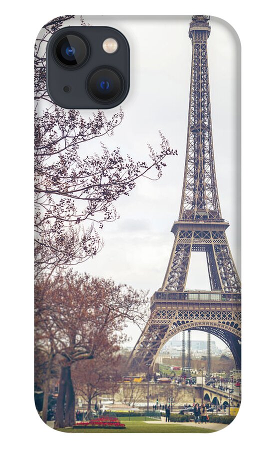 Eiffel Tower iPhone 13 Case featuring the photograph Paris Eiffel Tower by Deimagine