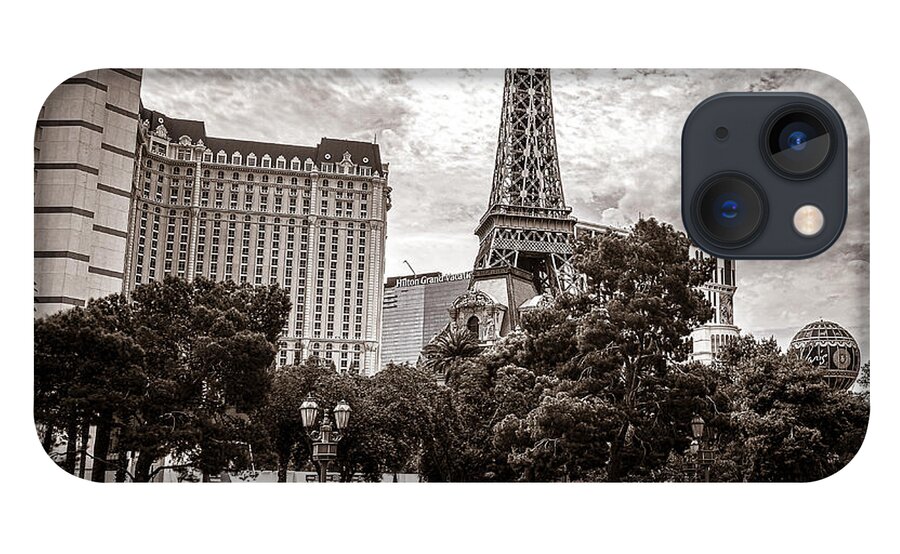 Tags iPhone 13 Case featuring the photograph Paris Las Vegas by Chris Bordeleau