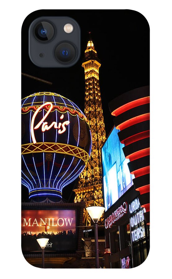 Las Vegas iPhone 13 Case featuring the photograph Paris sign Las Vegas by Susan Jensen