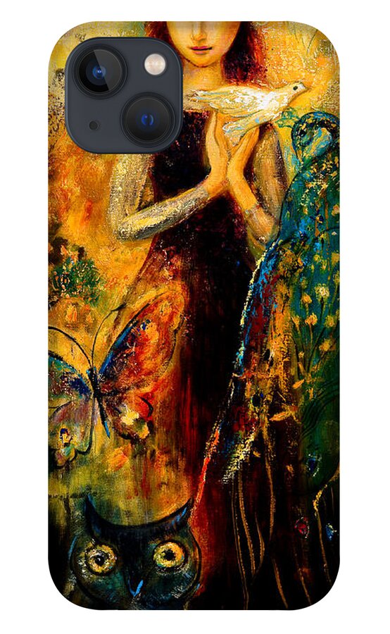 Faerie iPhone 13 Case featuring the painting Peace by Shijun Munns