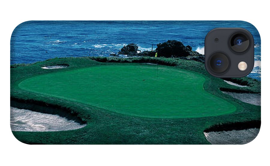 Photography iPhone 13 Case featuring the photograph Pebble Beach Golf Course 8th Green by Panoramic Images