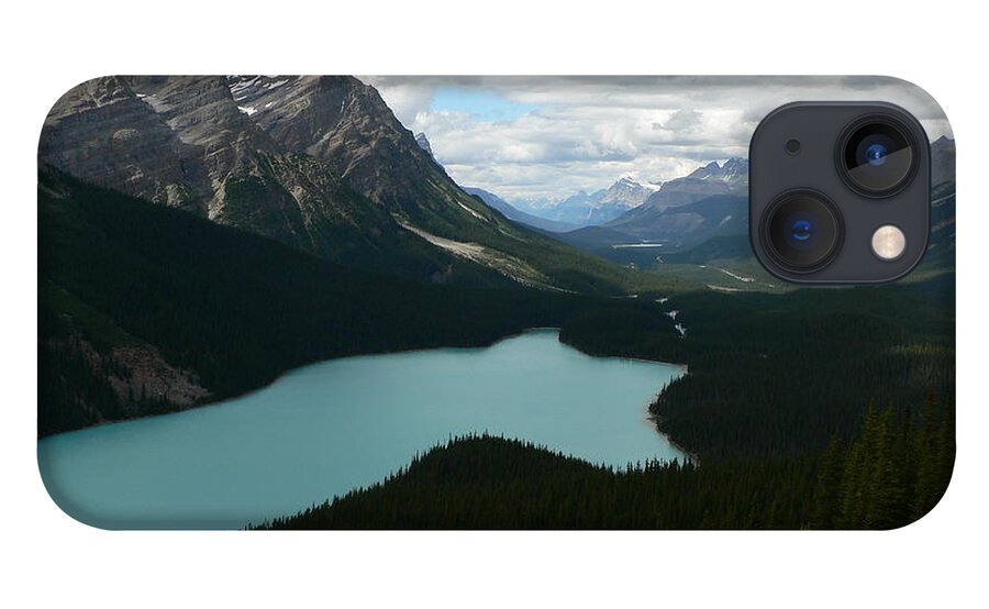 Peyote iPhone 13 Case featuring the photograph Peyote Lake in Banff Alberta by Laurel Best