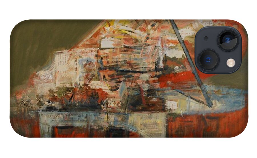 Piano Series iPhone 13 Case featuring the painting piano No.35 by Zheng Li